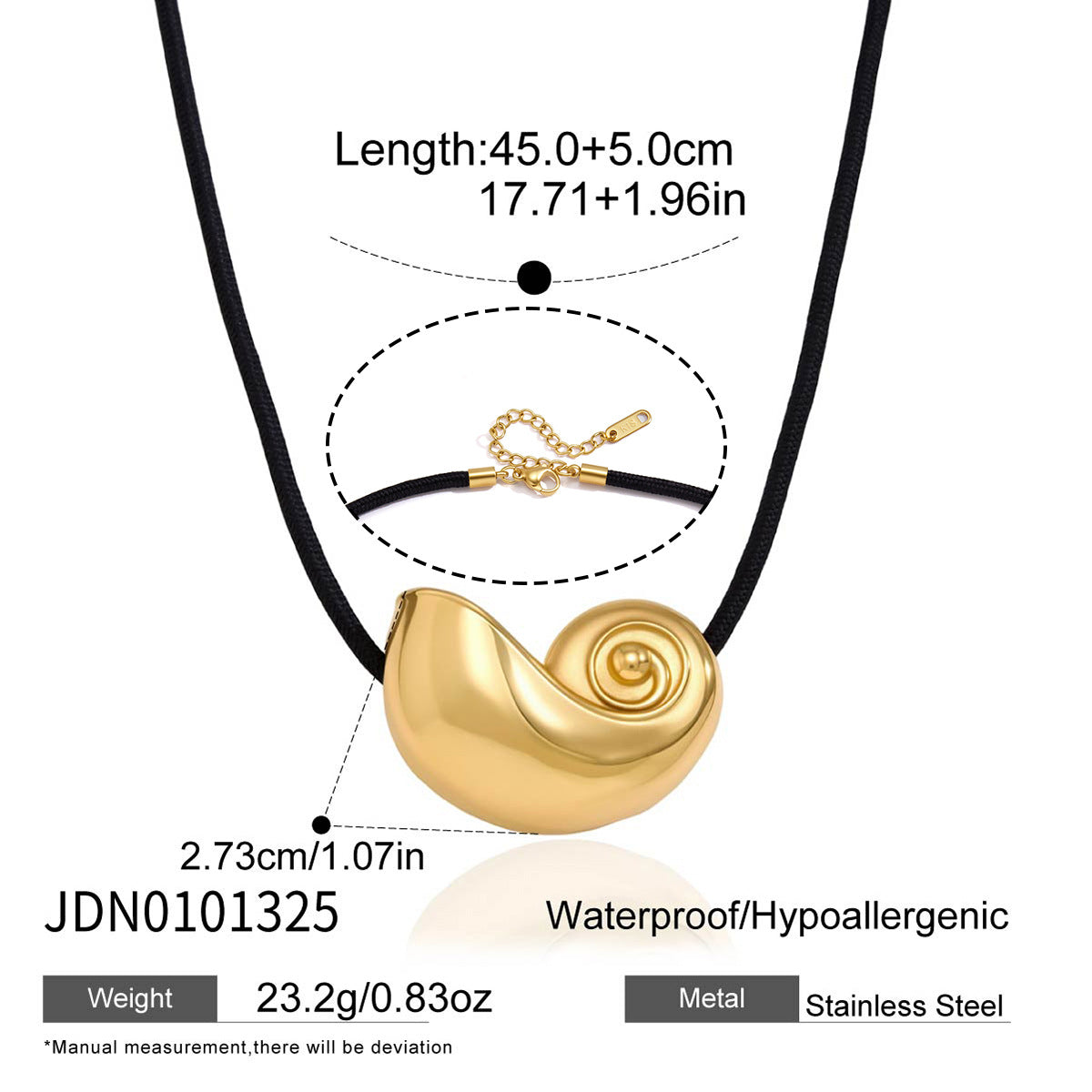 Conch Pendant Cord Necklace Collection