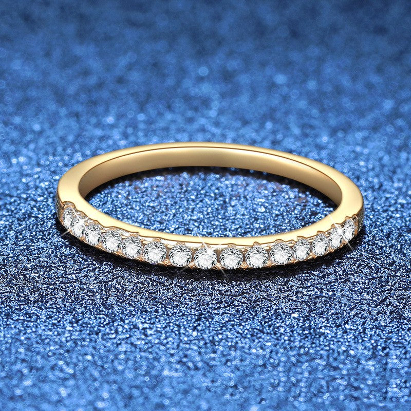 925 Sterling Silver Fully Diamond-studded Ring For Women