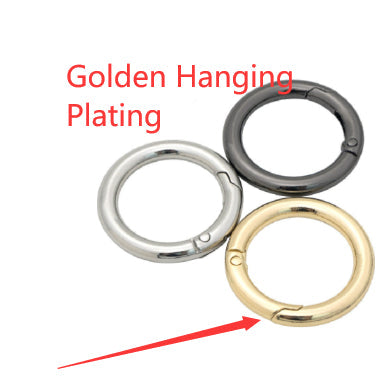 Zinc Alloy Spring Coil Open Ring Keychain