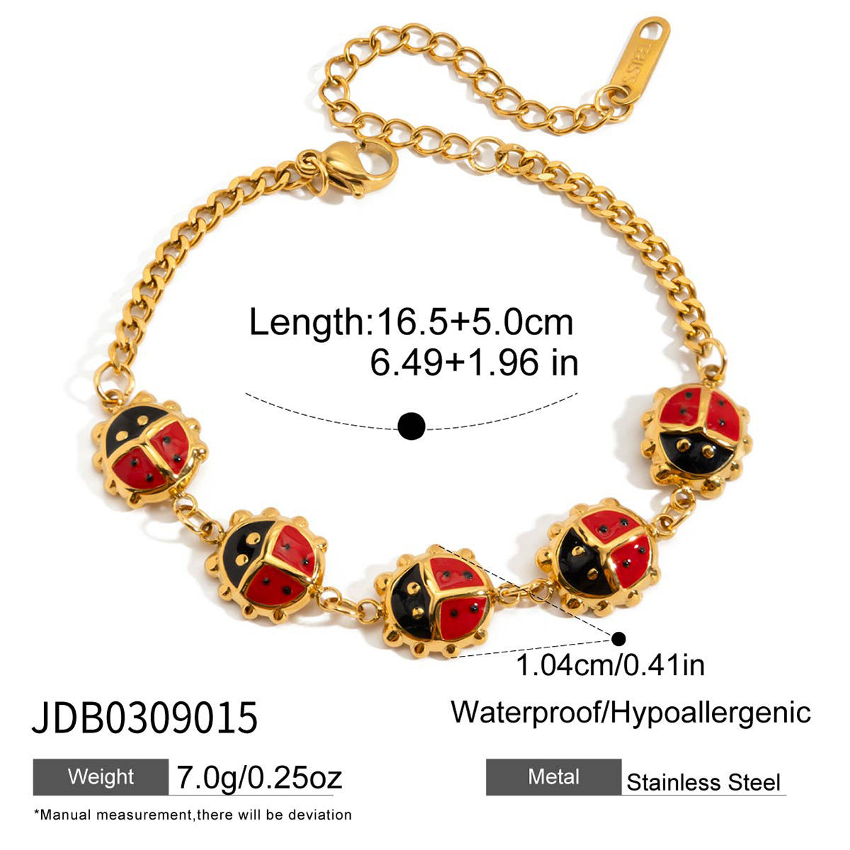 Ladybug Charm Bracelet Collection