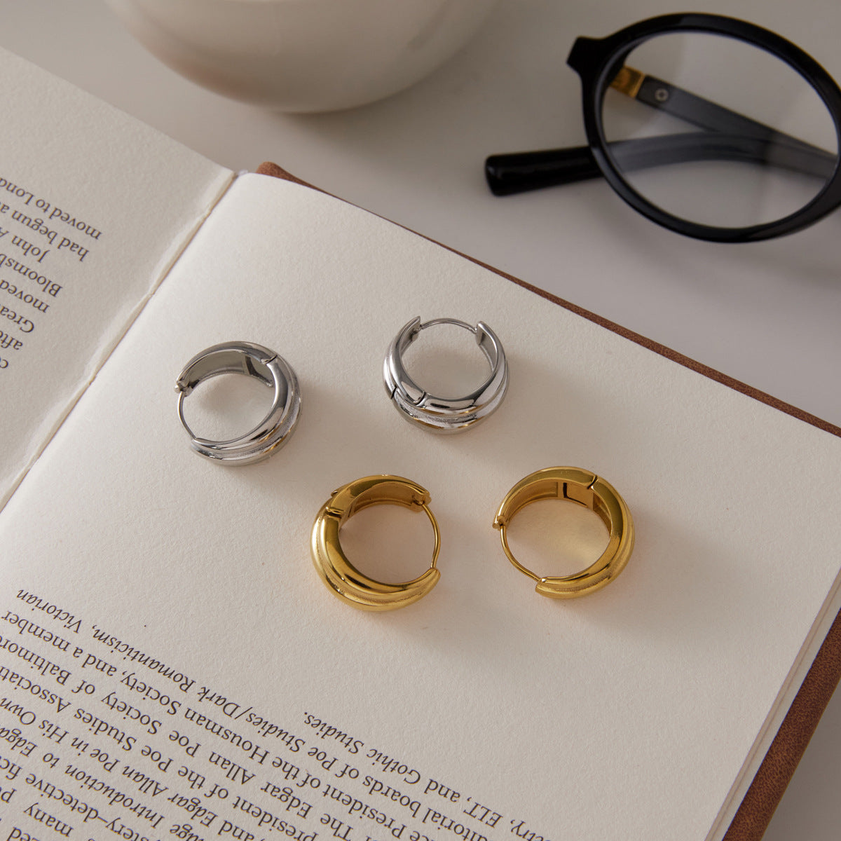 Fluted Hoop Earrings Collection