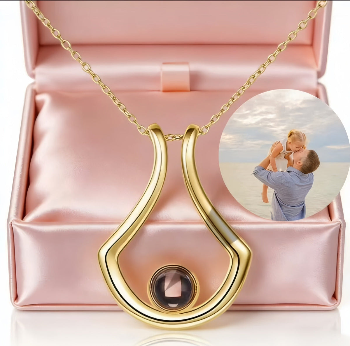Customize Language Projection Necklaces
