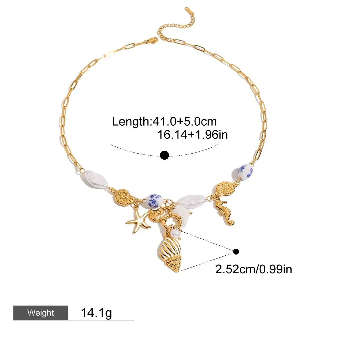 18K gold geometric hollow inlaid pearl design exquisite and fashionable earrings, bracelets and necklaces set