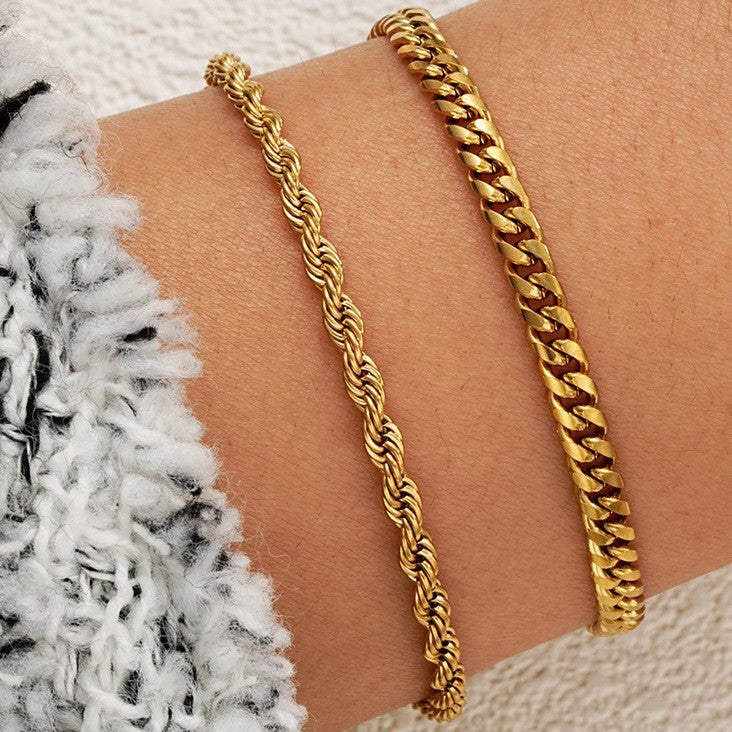 Stainless Steel European And American-style Mens And Womens Bracelet