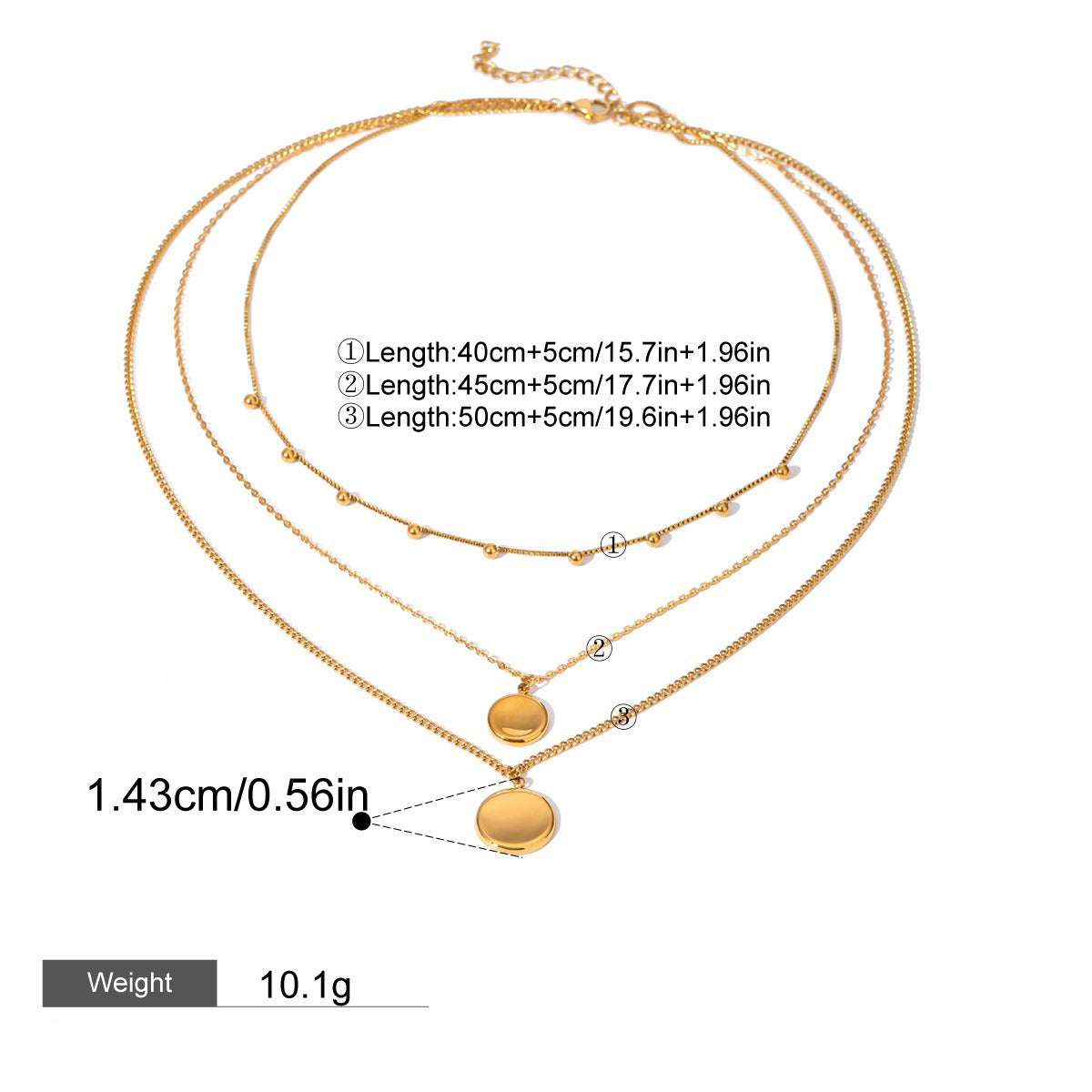 18K gold geometric shape with ocean style design exquisite and fashionable earrings, necklace and ring set