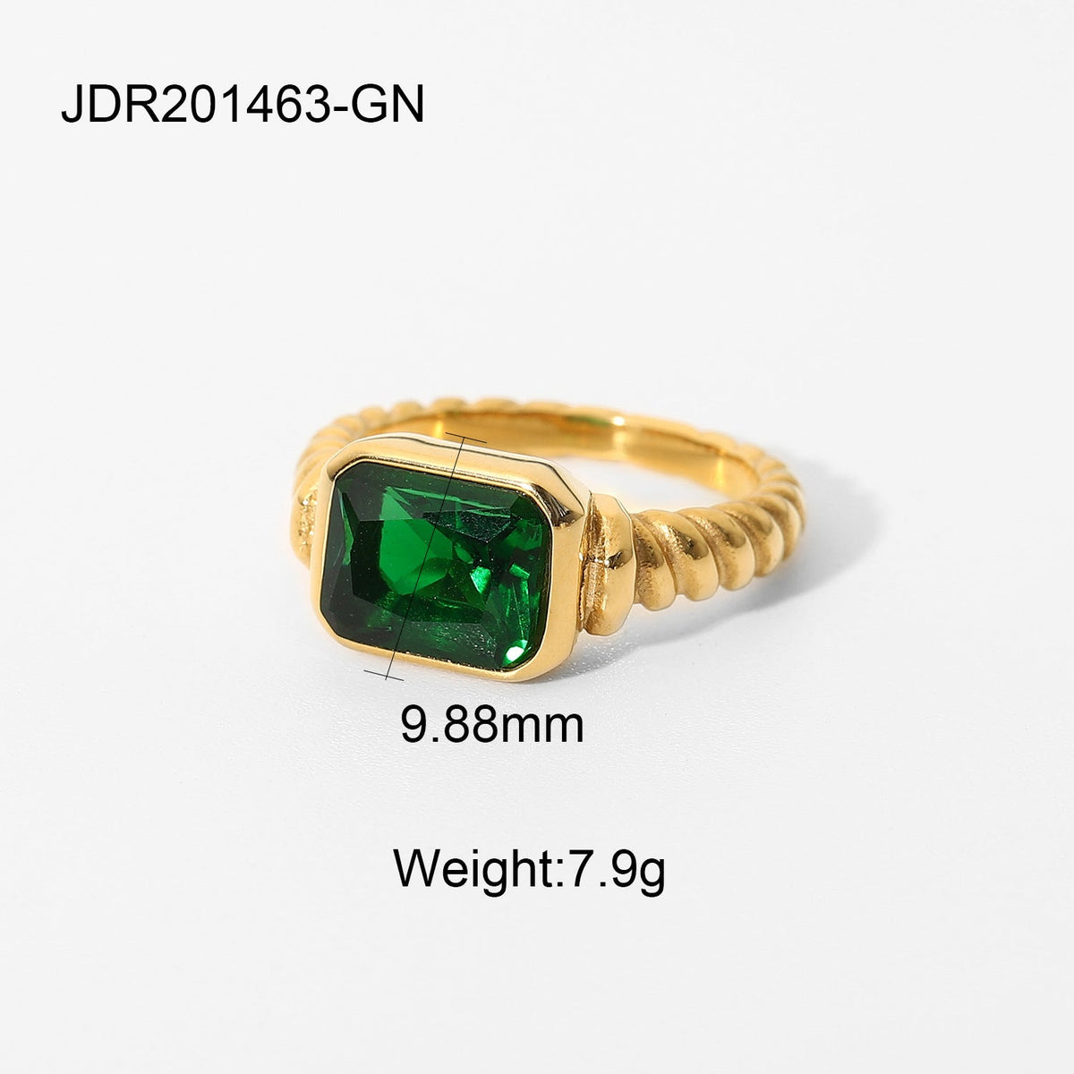 Green Zircon Ring Collection