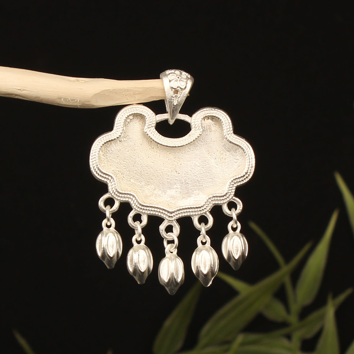 Butterfly Pendant Inlaid With A Bell