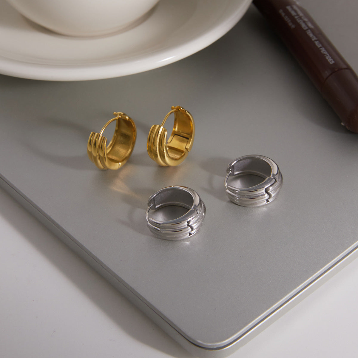 Fluted Hoop Earrings Collection