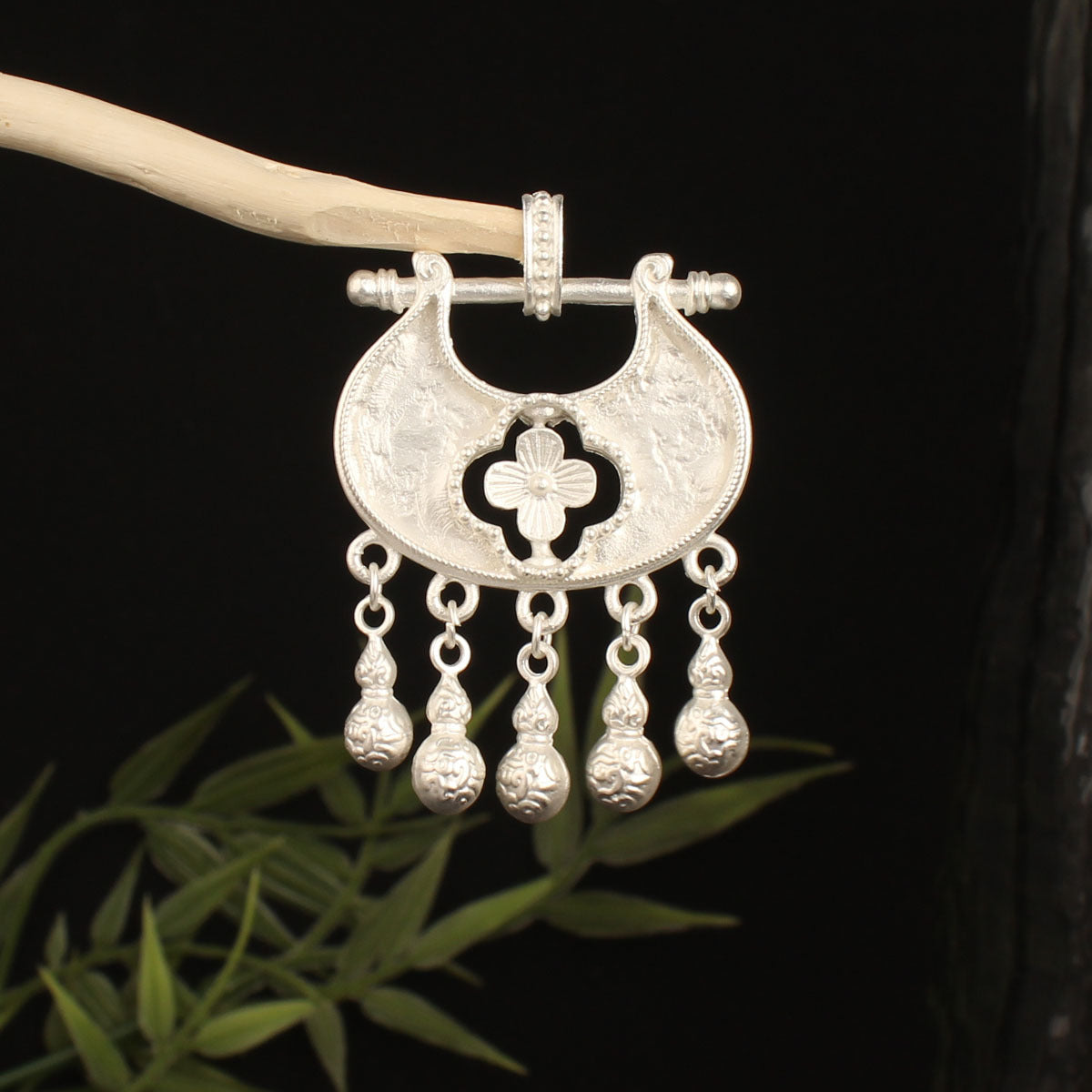 Butterfly Pendant Inlaid With A Bell