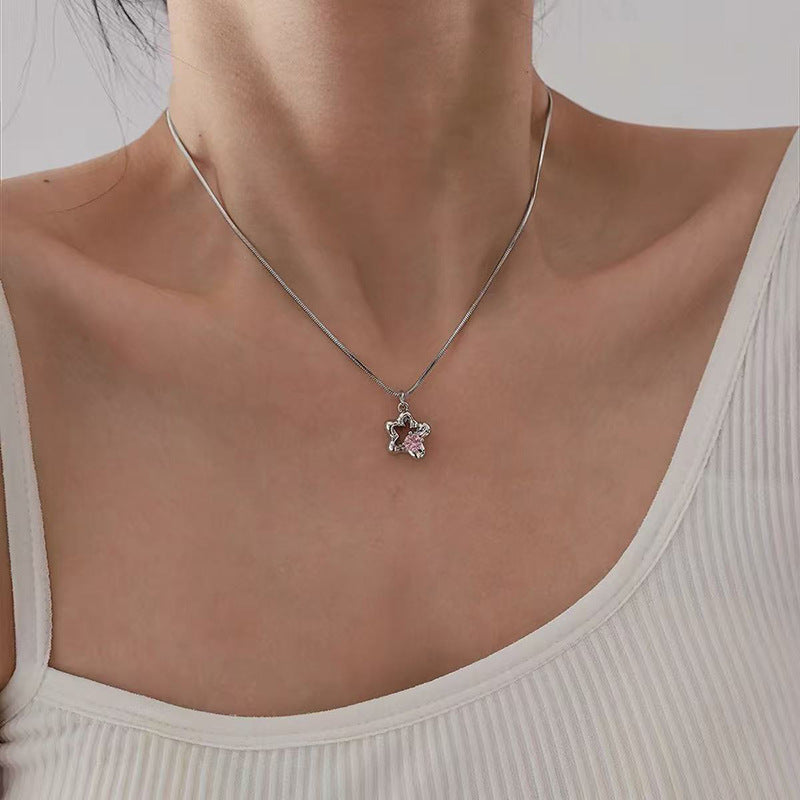S925 Sterling Silver Pearl Necklace For Women, Niche Design, Light Luxury, Stylish And Versatile, High-End Clavicle Chain Accessory, Trendy
