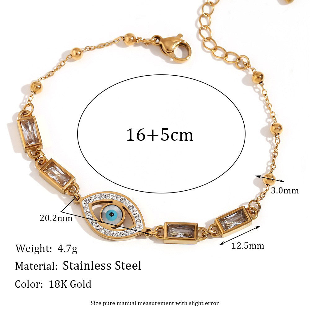 Evil Eye Zircon Bracelet