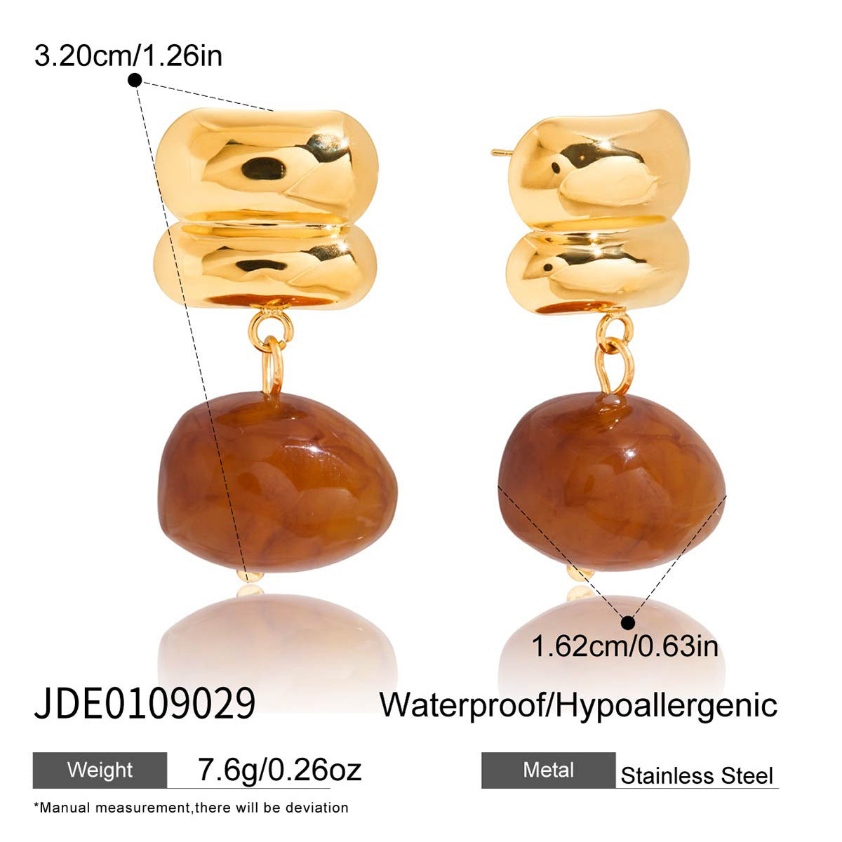 Resin Drop Earrings Collection