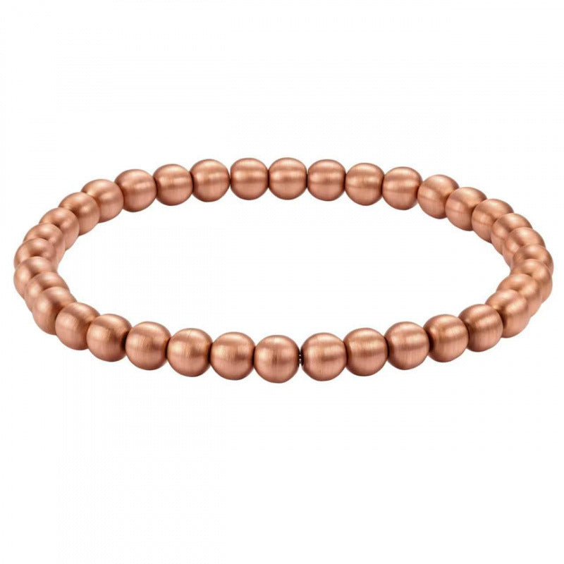 Red Copper Bead Bracelet For Men And Women
