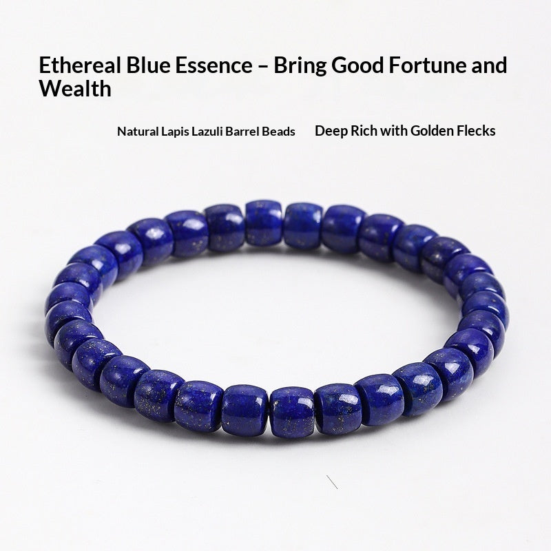 Fashionable And Versatile Natural Lapis Lazuli Bead Bracelet