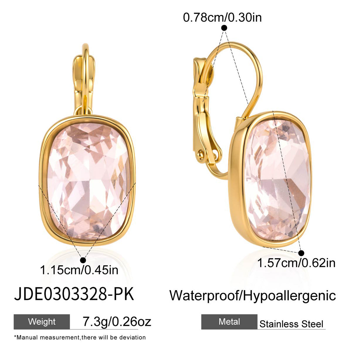 Color Gemstone Huggie Earrings Collection