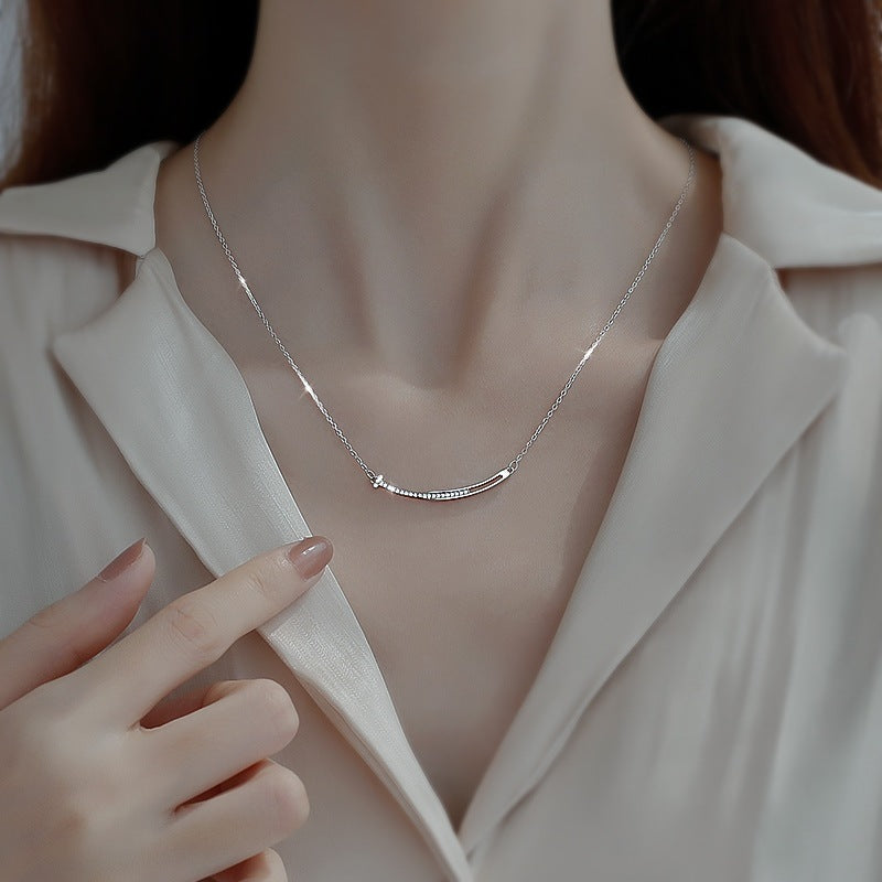 925 Sterling Silver Necklace Women's Summer 2023 New Trendy Niche Design Elegant Ins Clavicle Chain 2022