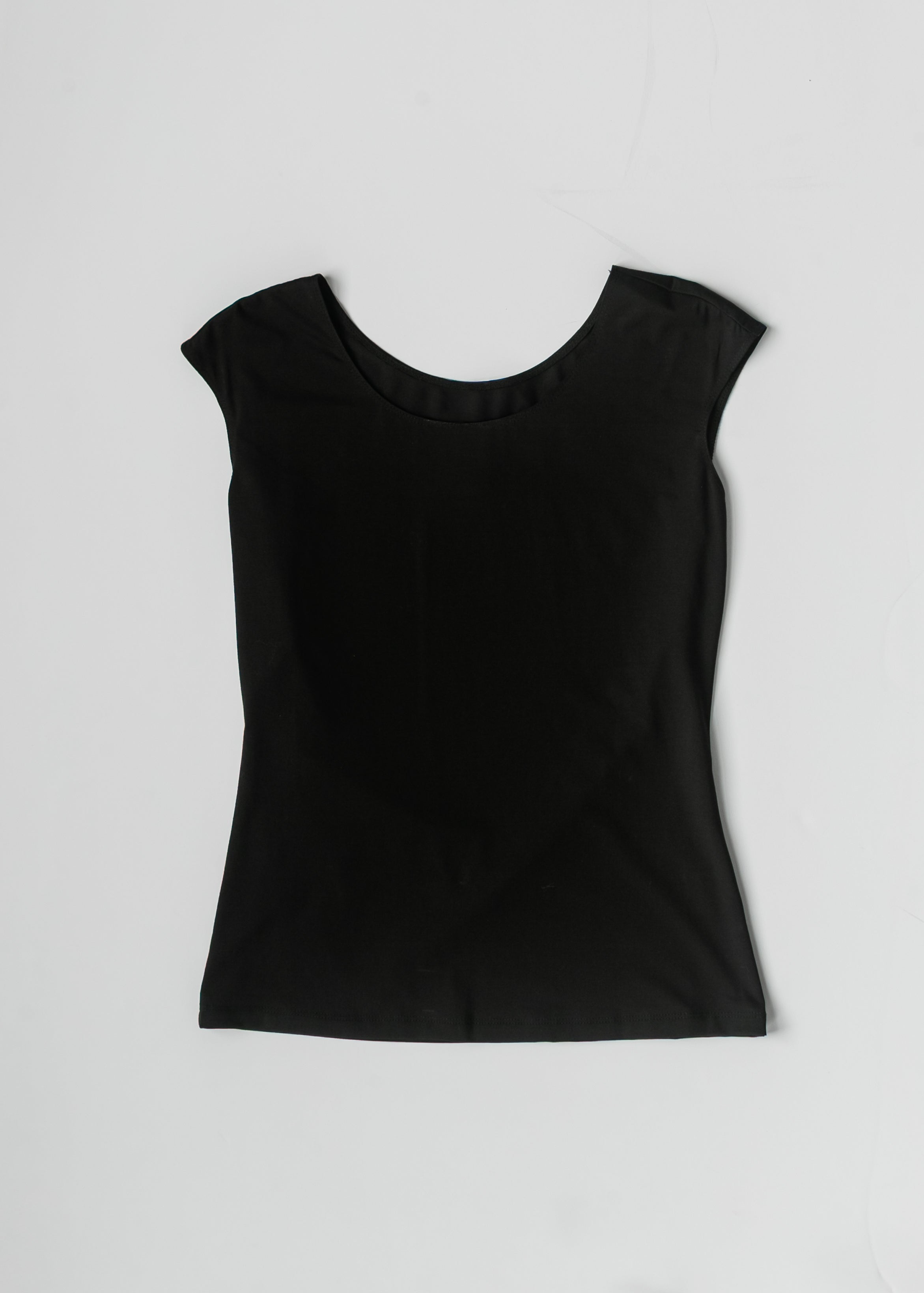 Classic Black Cap Sleeve Tank