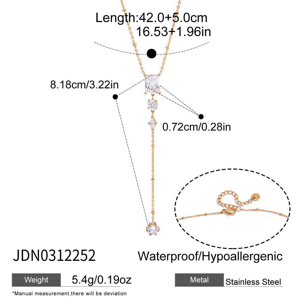 Pearl Zircon Y Necklace Collection