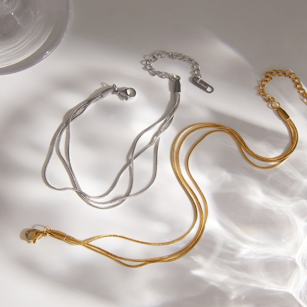 Triple Chain Bracelet Collection