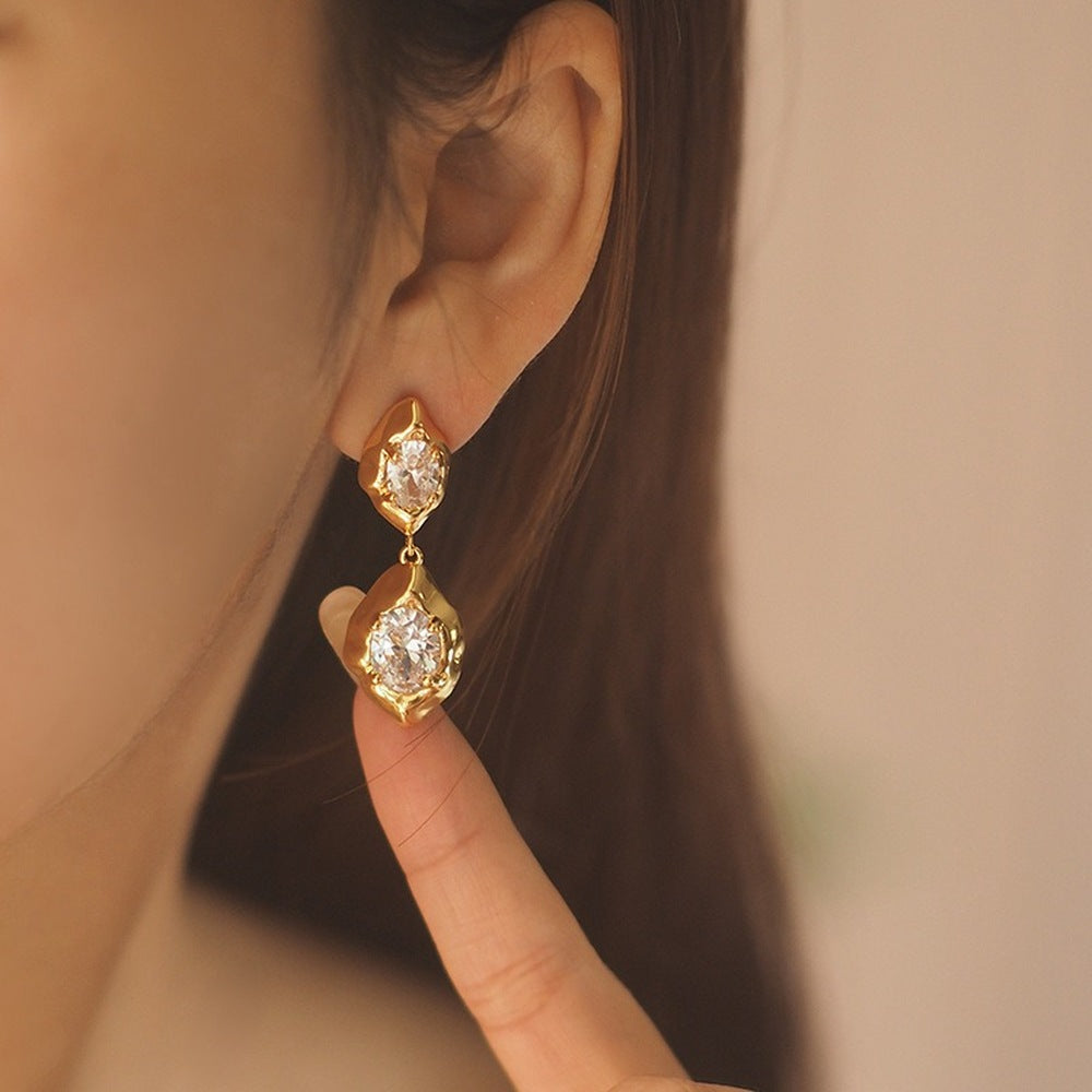 Lava Tassel Drop Earrings