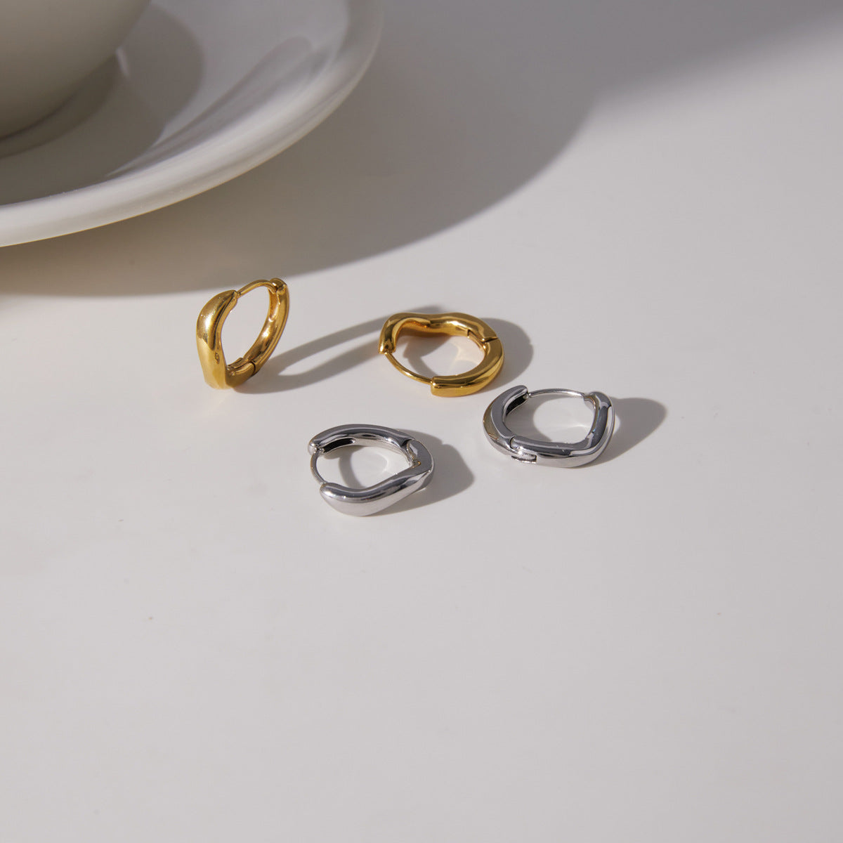 Mixed Zircon Hoop Earrings Collection