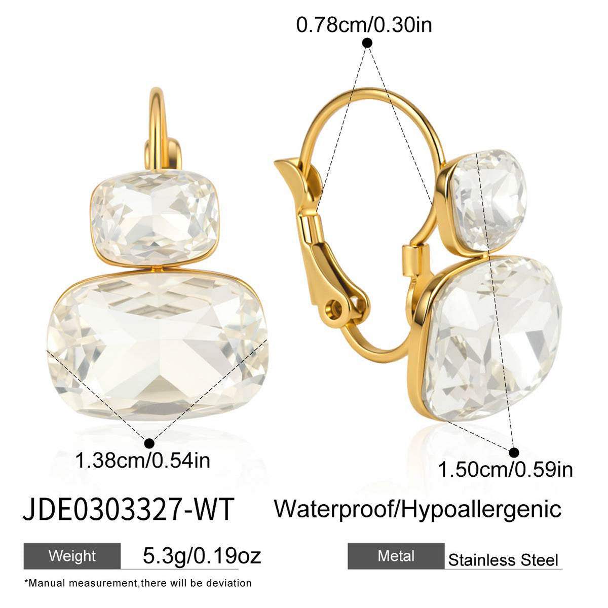 Color Gemstone Huggie Earrings Collection