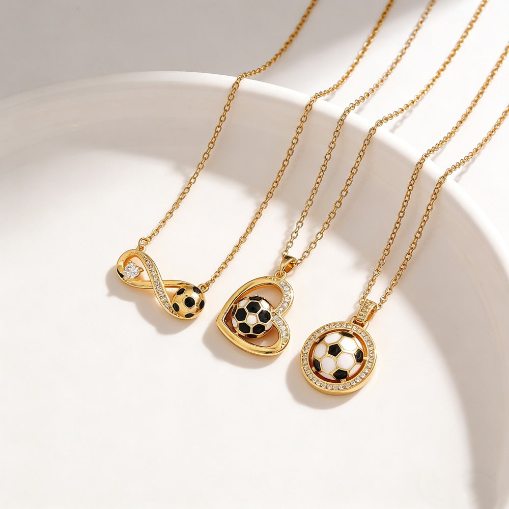 Soccer Heart Necklace Collection