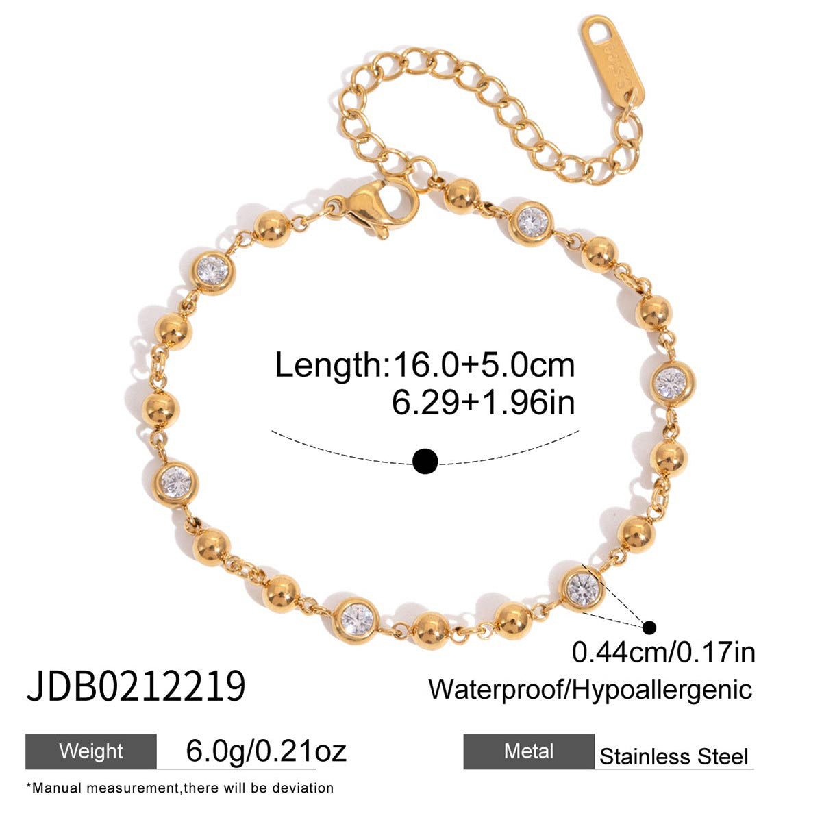 Layered Zircon Bracelet Collection