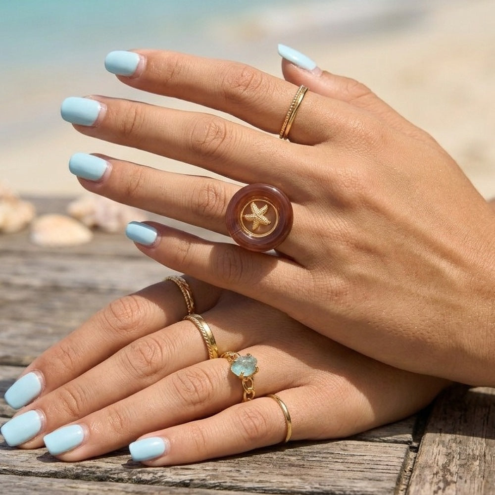 Acrylic Starfish Ring