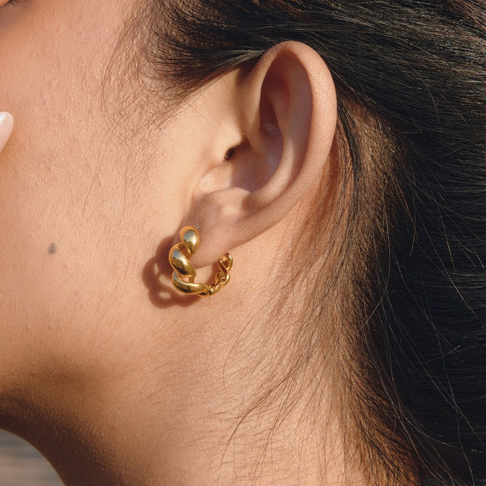Sculpted Drop Earrings