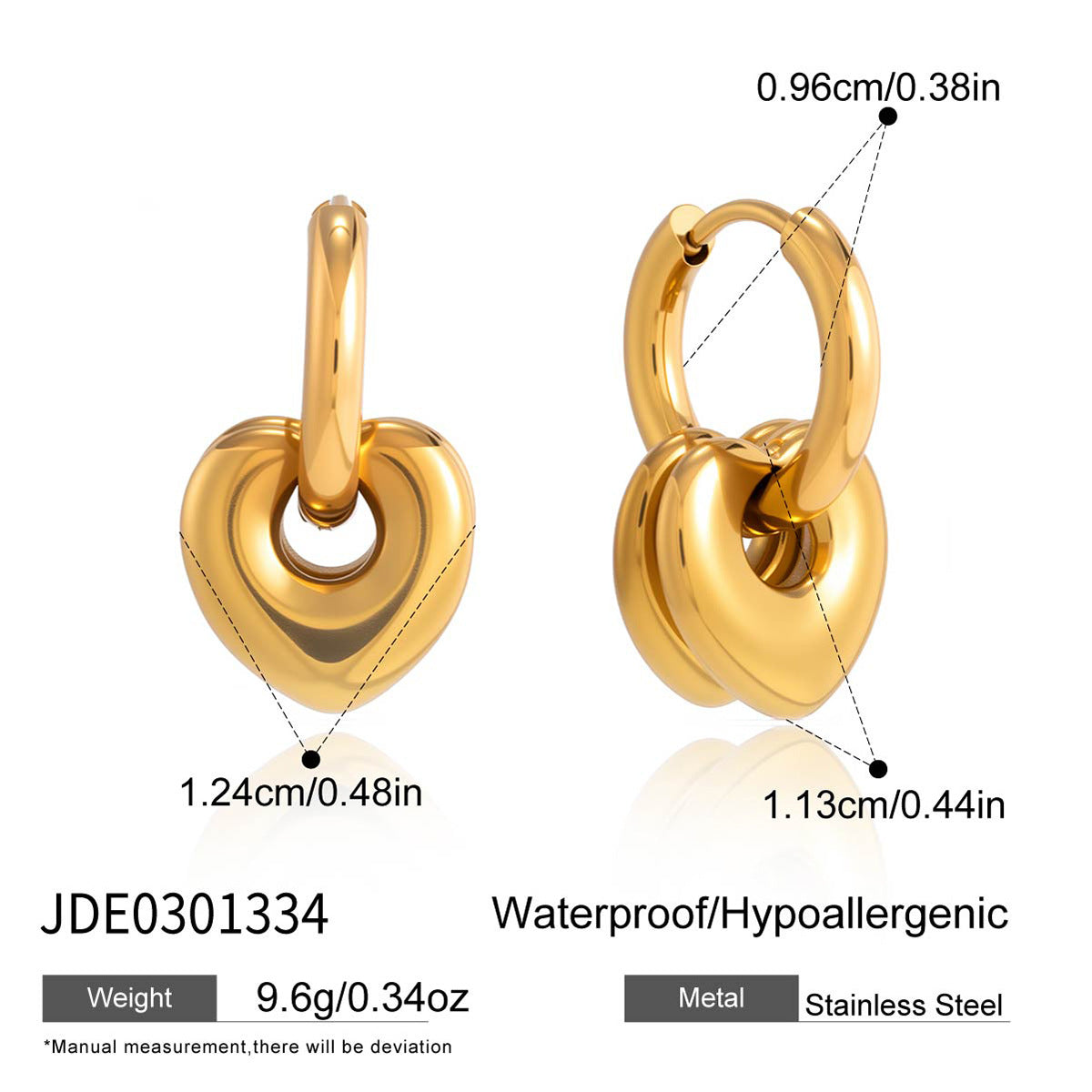Heart Hoop Earrings Collection