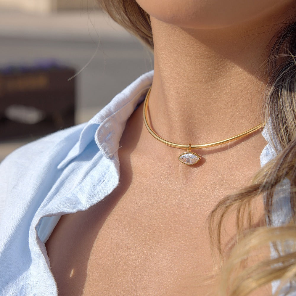 Zircon Choker Necklace Collection