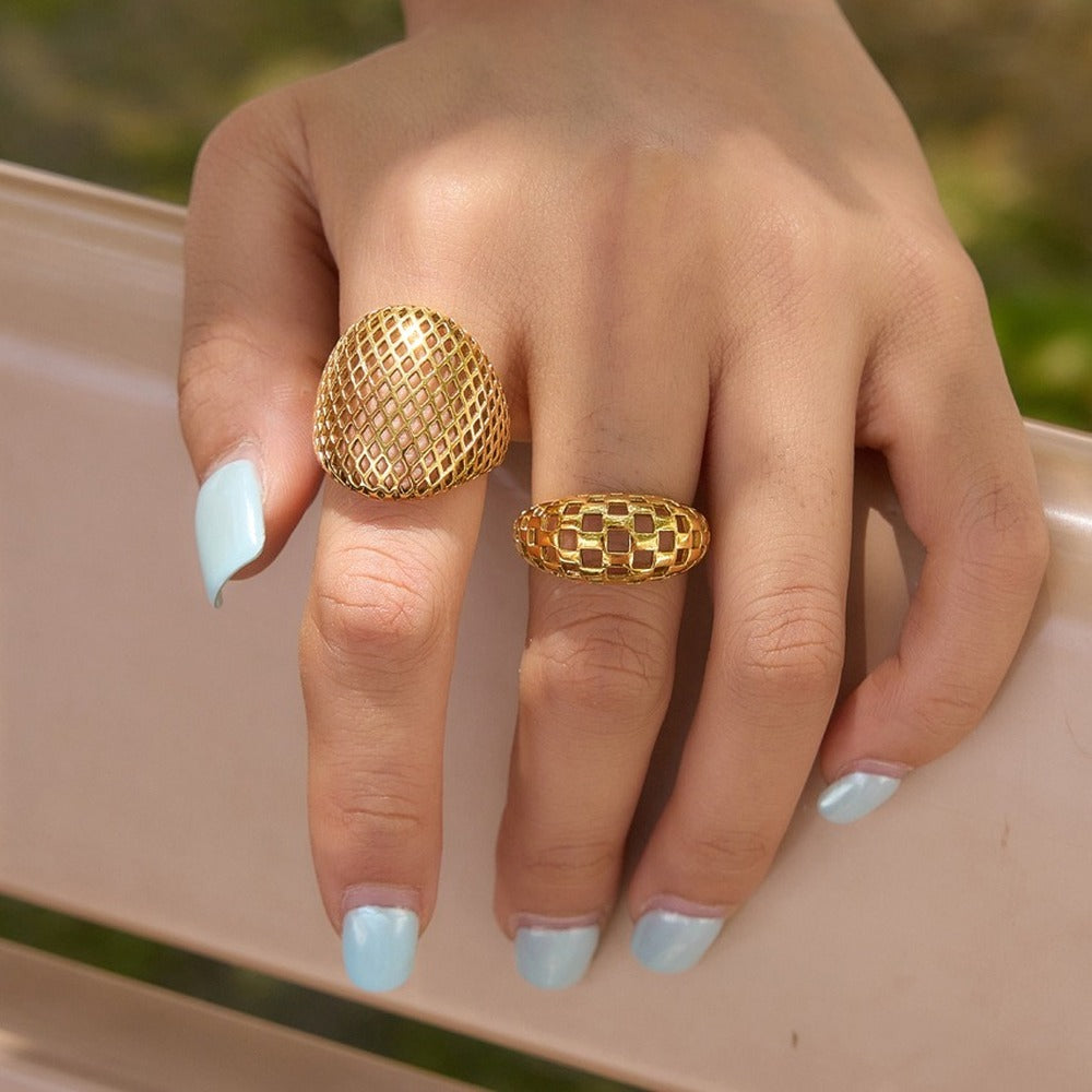 Openwork Dome Ring Collection