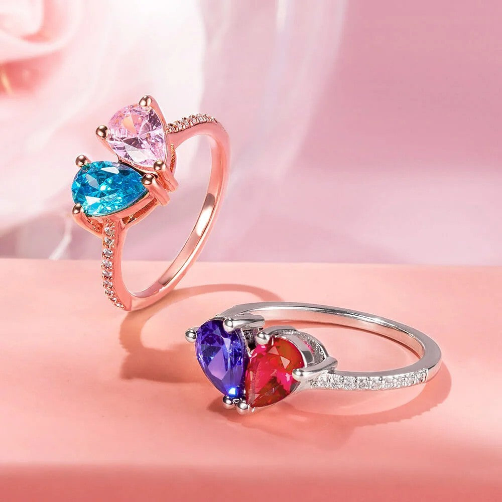 Zircon Birthstone Fashion Ring