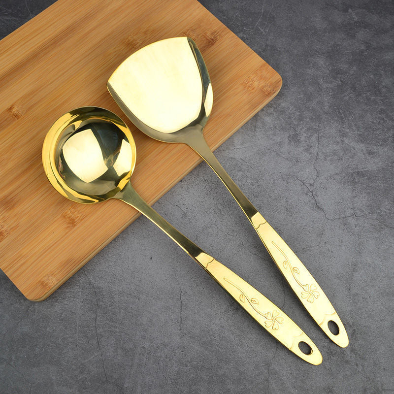 Copper Spoon Kitchen Utensils Set Copper Spatula Copper Soup Spoon Copper Colander Copper Frying Spatula Full Set