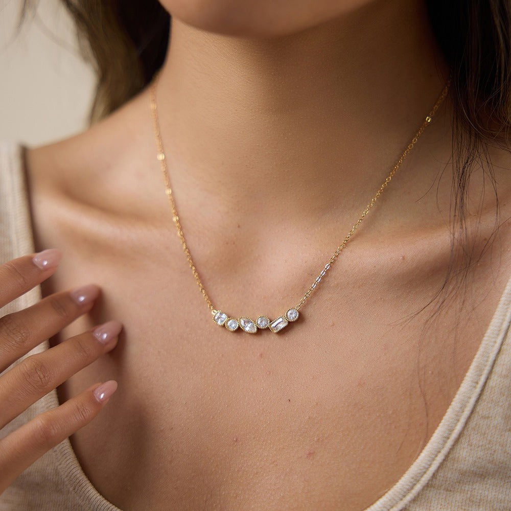 Zircon Pendant Necklace Collection