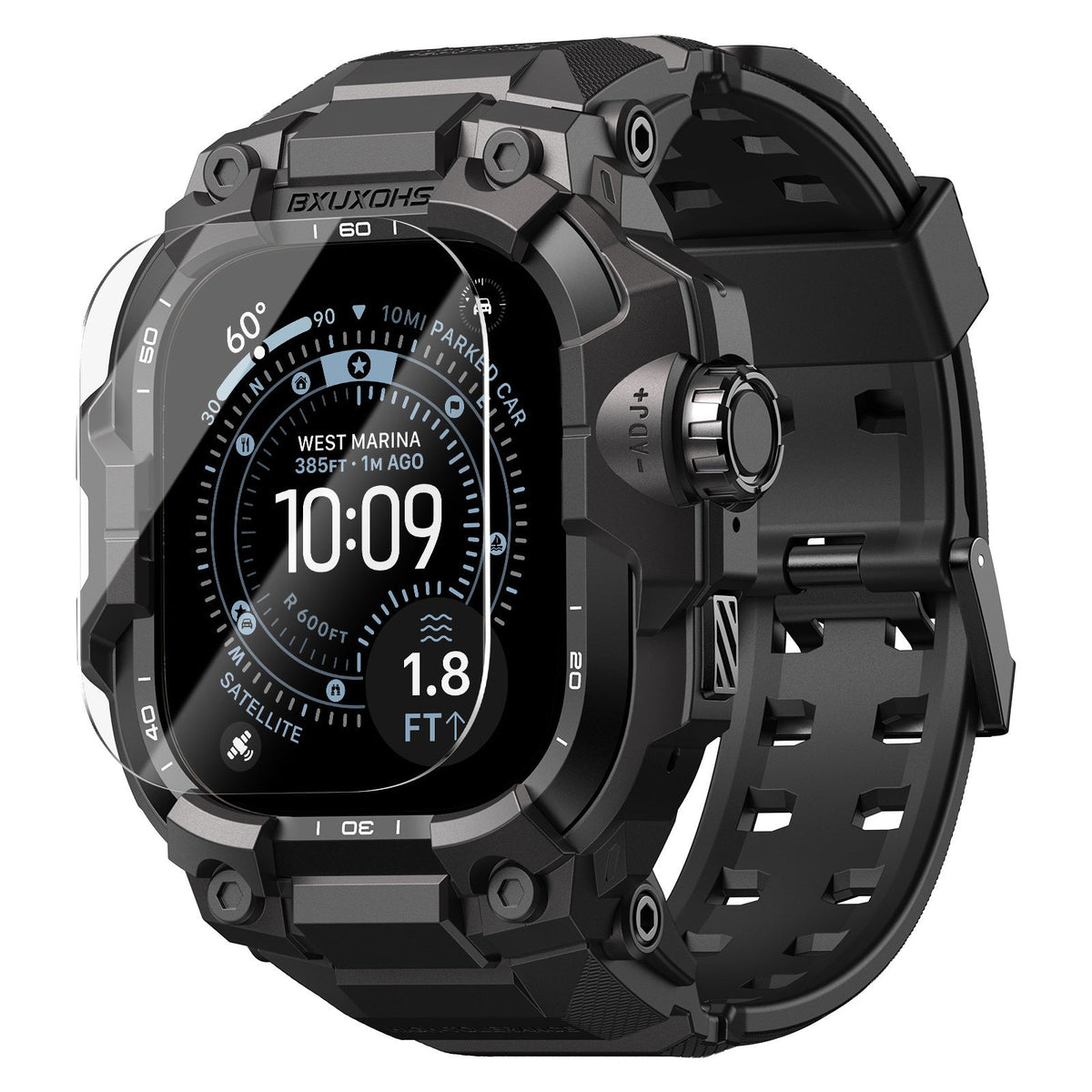 Zinc Alloy Modified Protective Case With An Integrated Watch Band