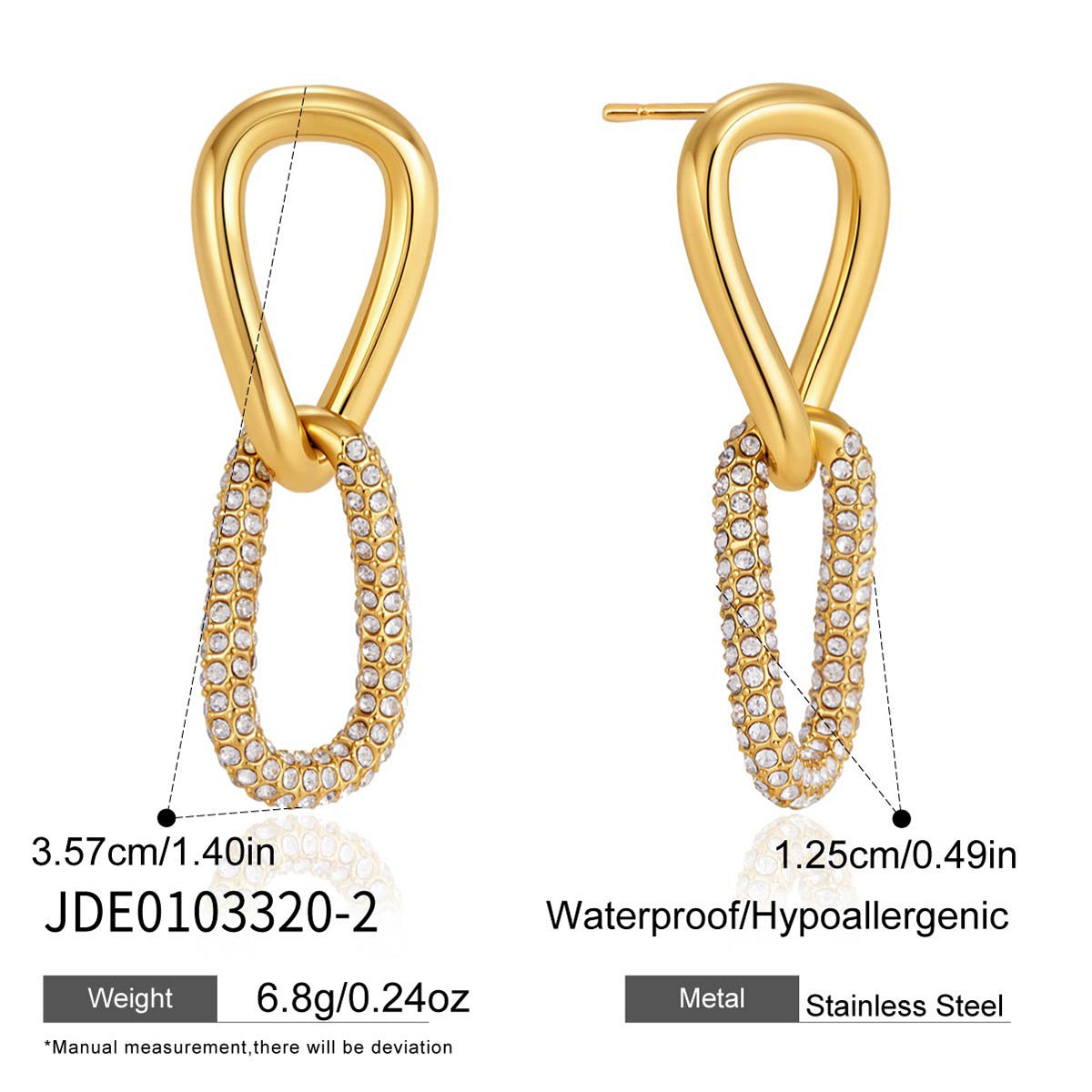 Infinity Link Earrings Collection