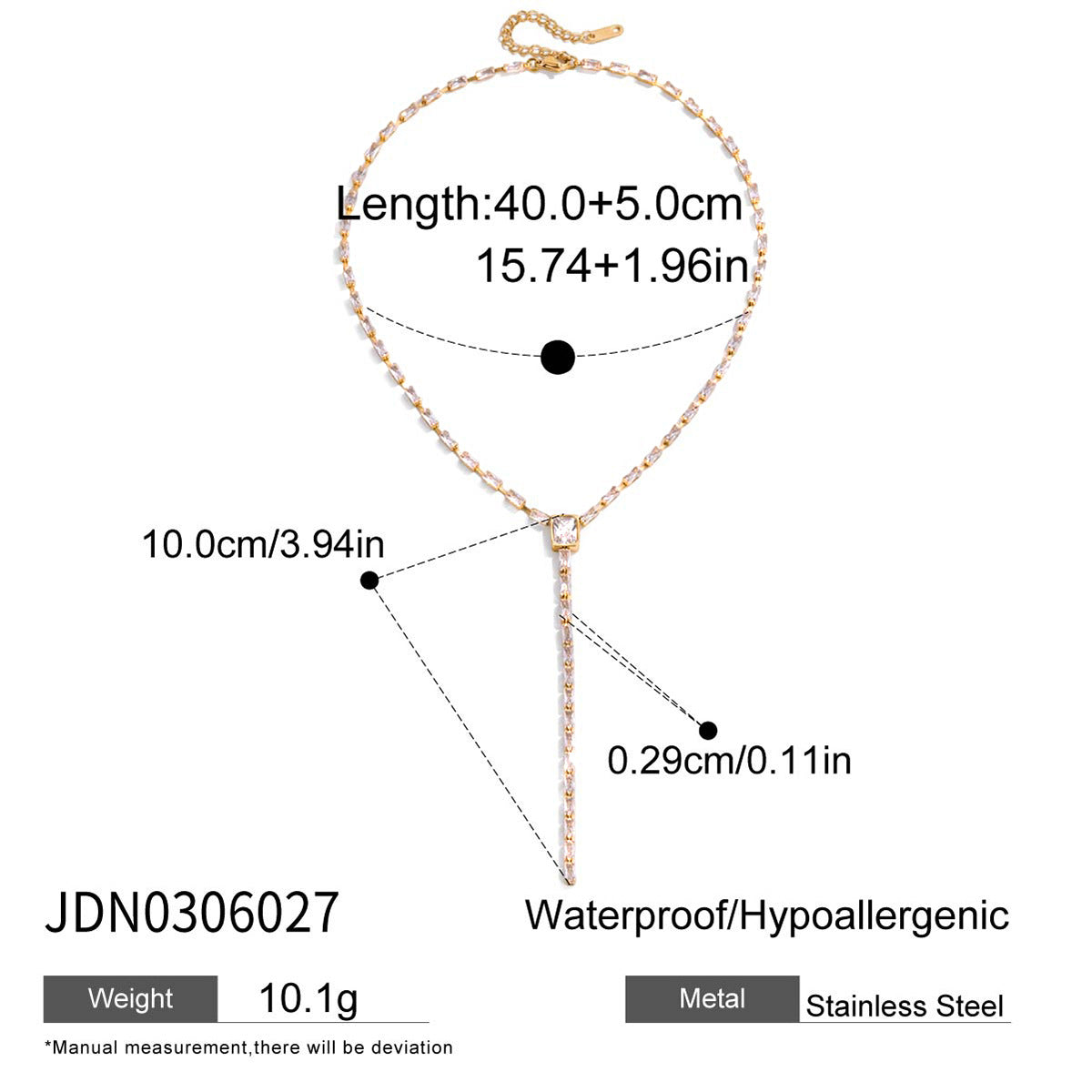 Mixed Zircon Pendant Necklace Collection