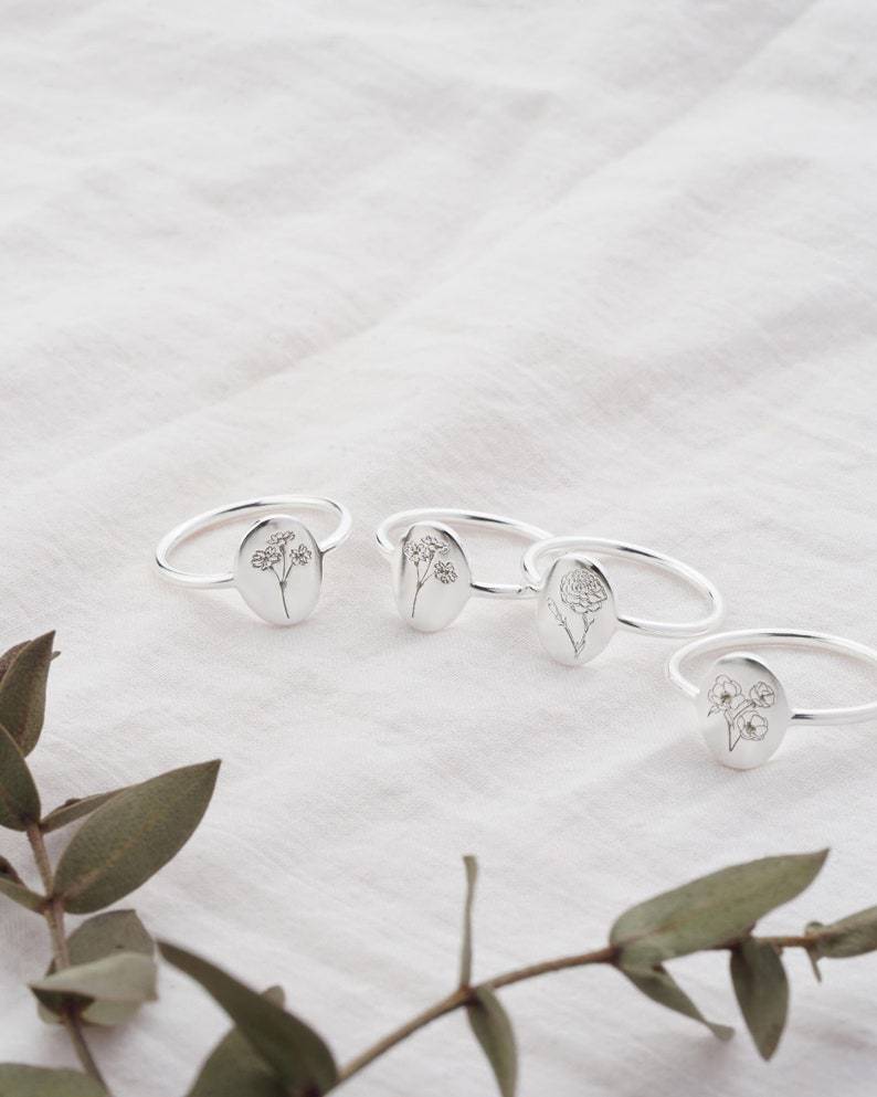 December Flower Girl Sophisticated Ring