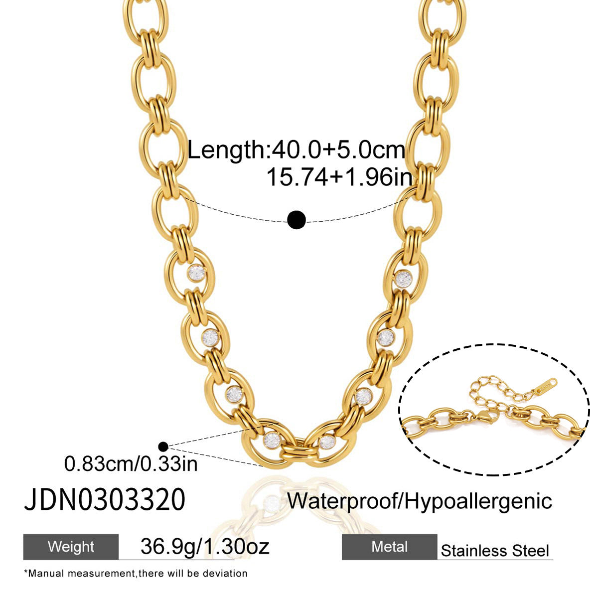 Zircon Chain Jewelry Collection