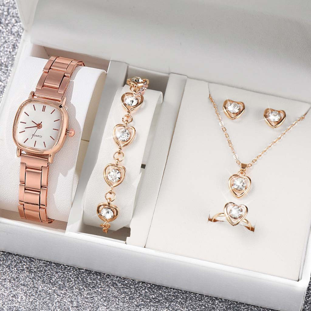 Women's Alloy Square Roman Quartz Watch