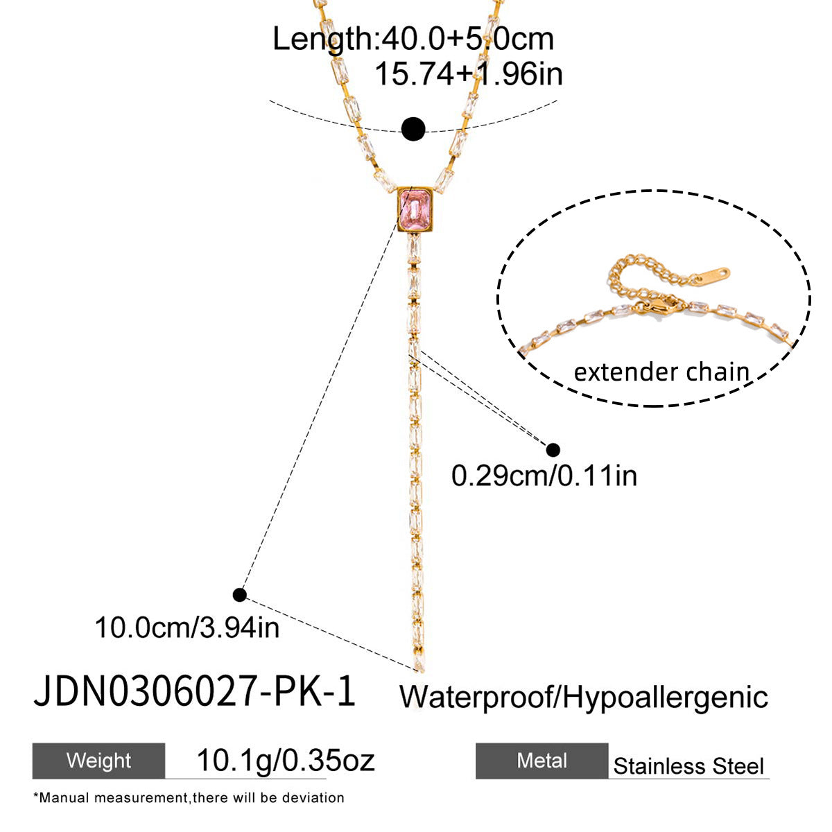 Mixed Zircon Pendant Necklace Collection