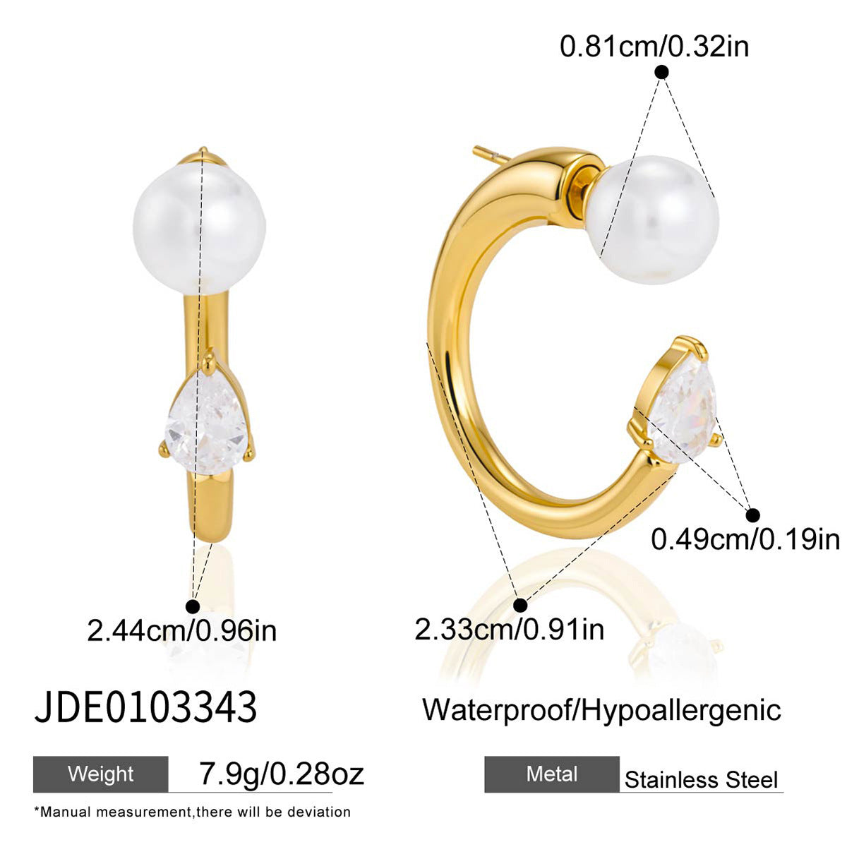 Pearl Jacket Earrings