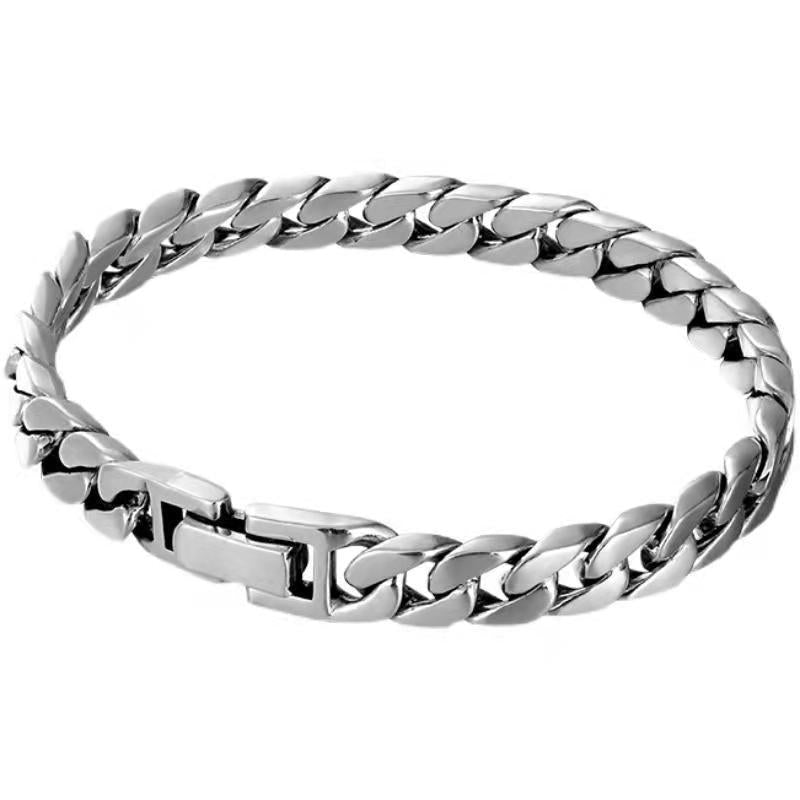Interlocking Cuban Chain Bracelet