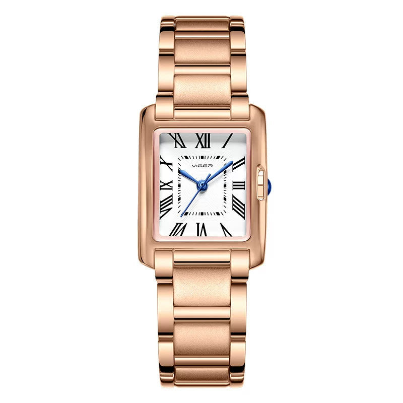 Vagran Needle Square Womens Retro Fashion Small Square Watch