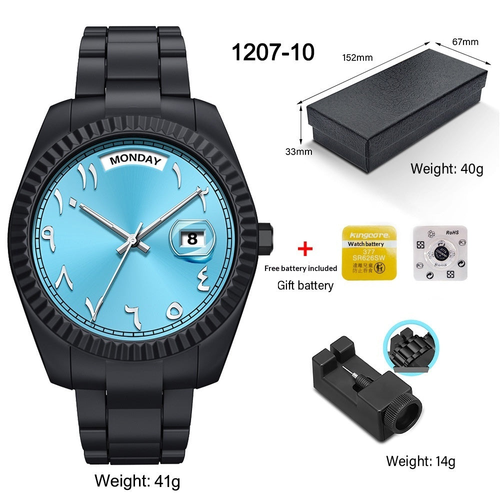 New Mens Watch Stylish Business-oriented Design With A Large Dial