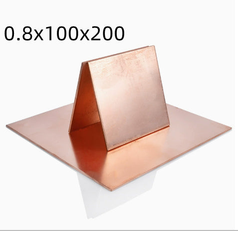 Copper Sheet Pure Copper Conductor T2 Red Copper Plate Copper Foil DIY Material