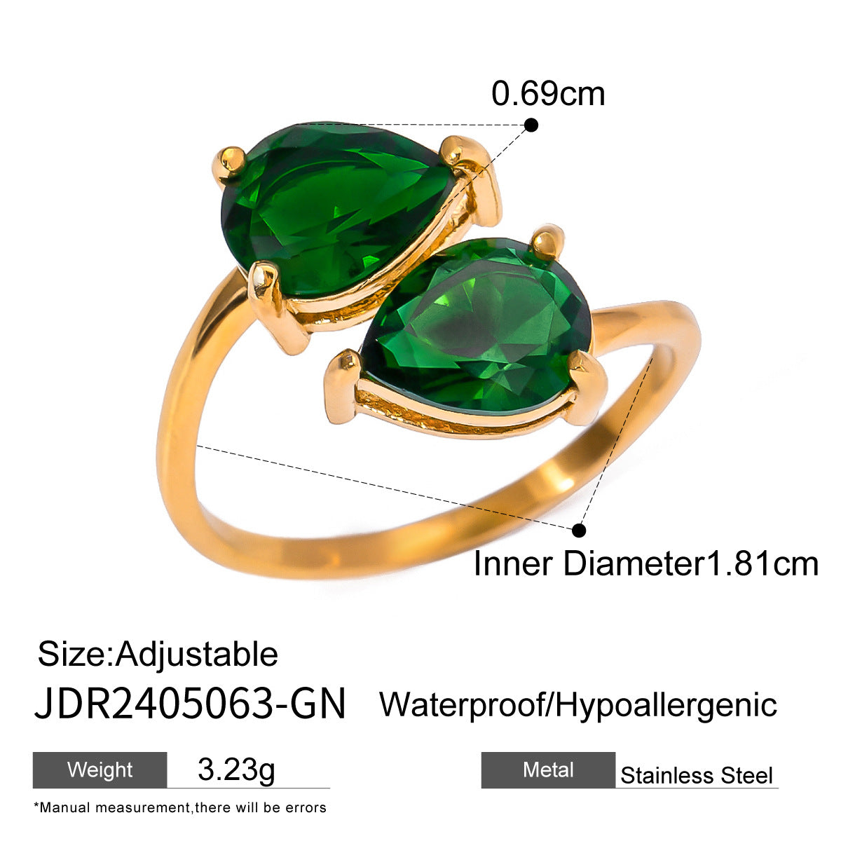 Green Zircon Ring Collection