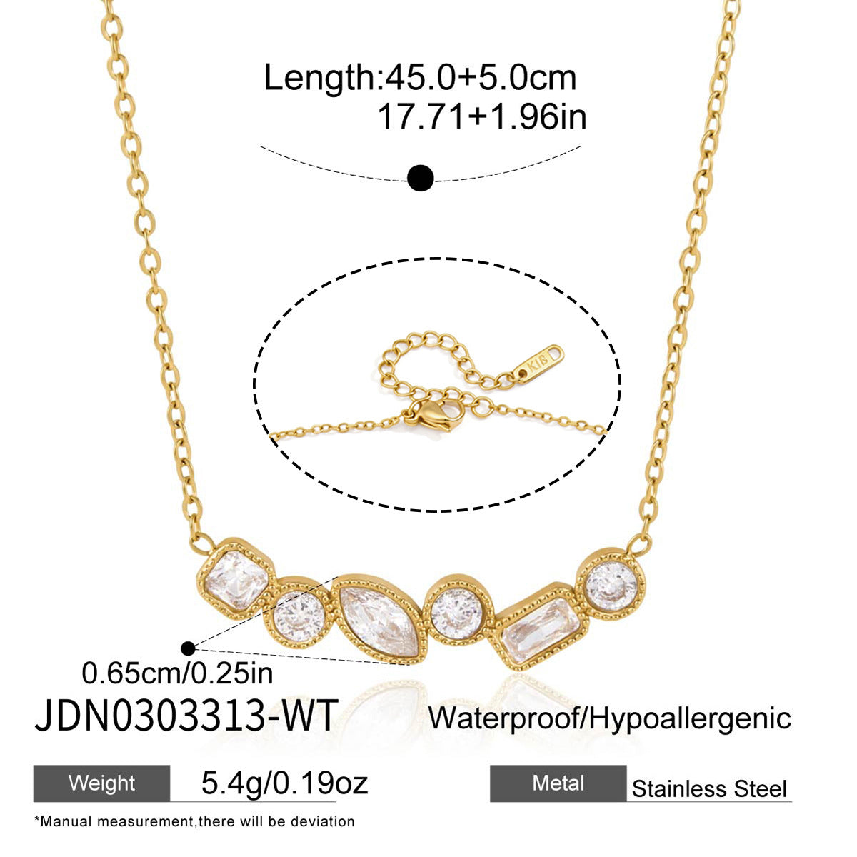 Zircon Pendant Necklace Collection